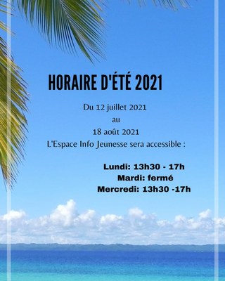 horaire d'été 2021