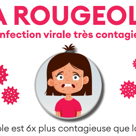 enfants ayant la rougeole